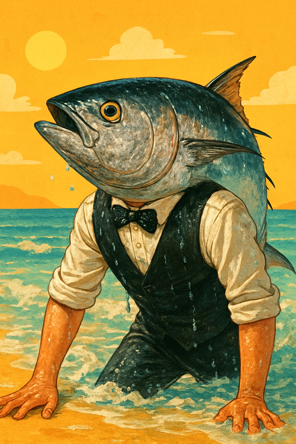 うちの男性陣🌕🐟👴🐗