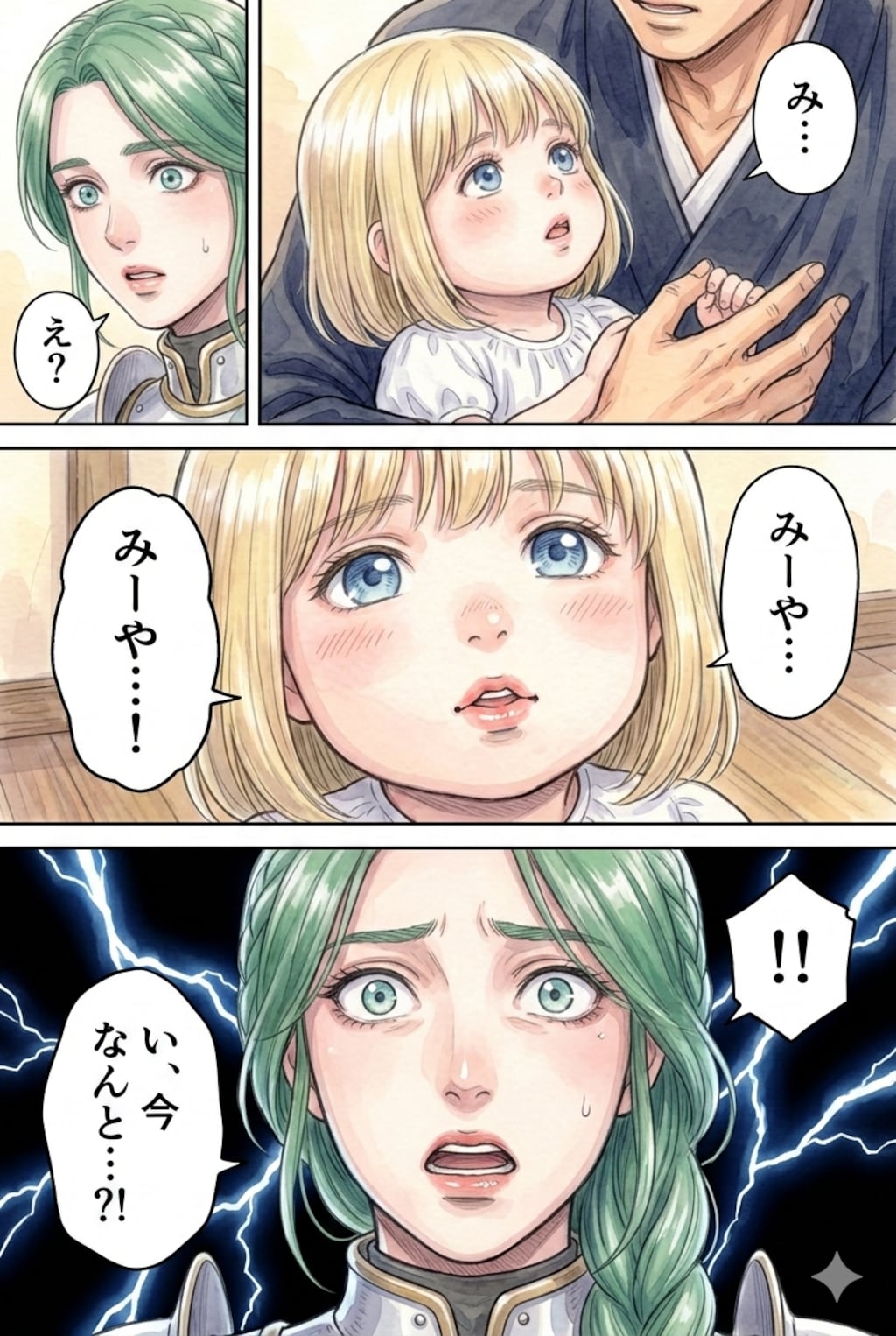 特に〜のやつ。おちる緑の人