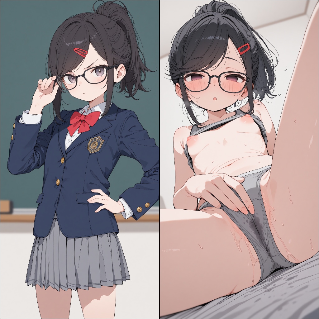 女子高生委員長に催眠アプリでオナニーさせてみた