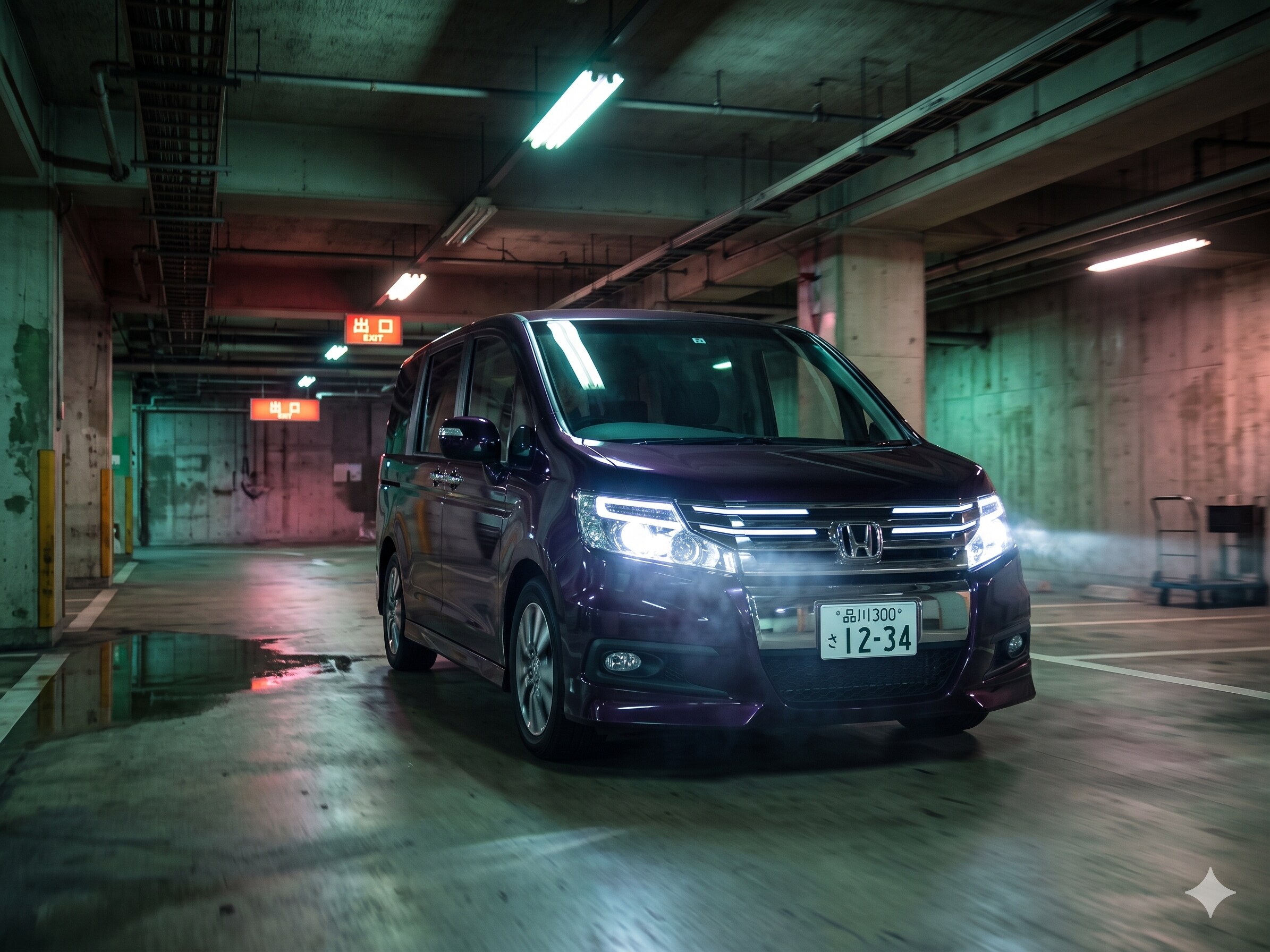地下駐車場のRK5スパーダ