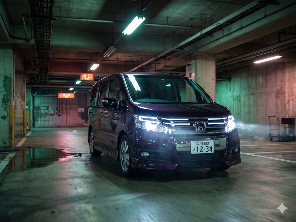地下駐車場のRK5スパーダ