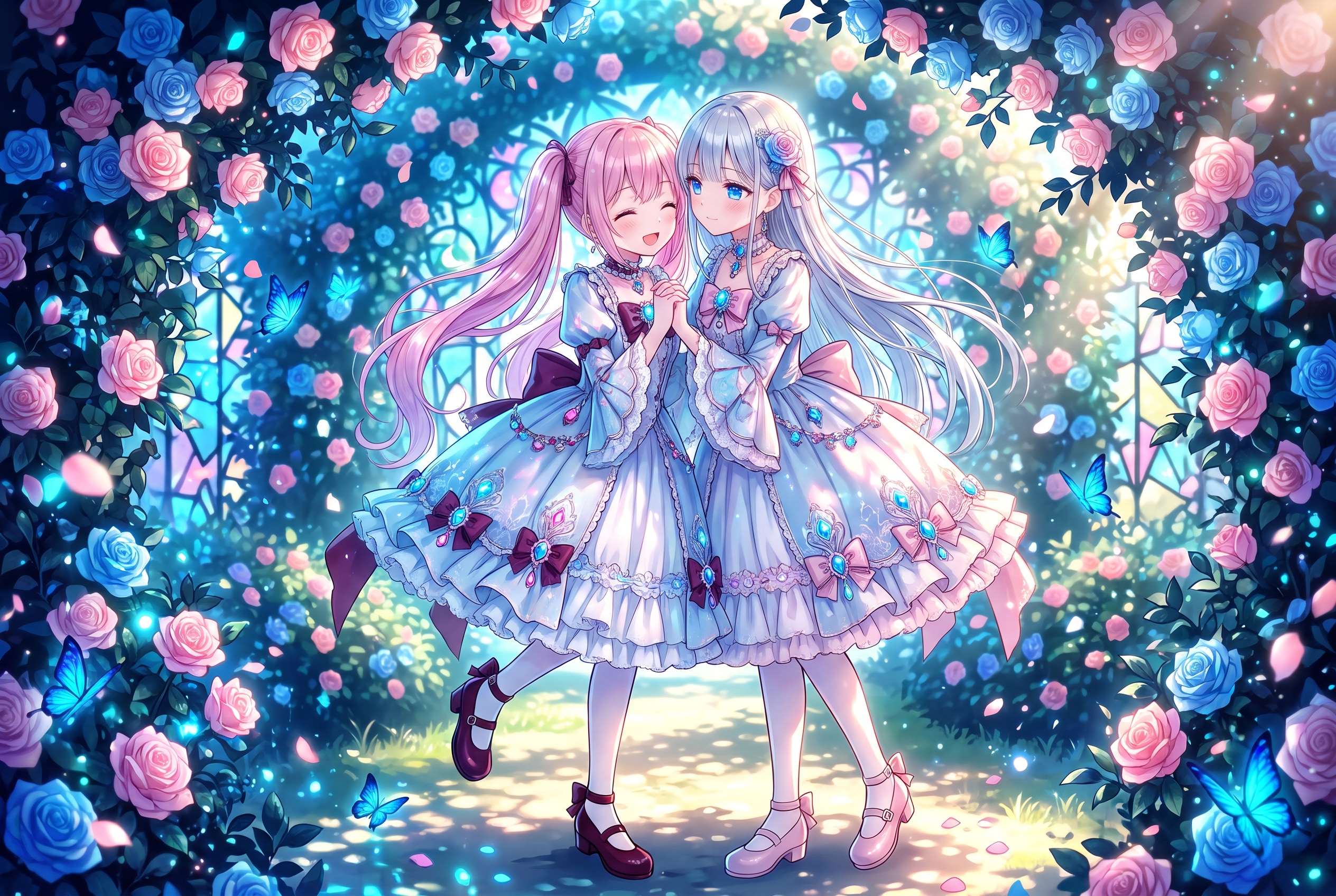 薔薇園双姫抱影