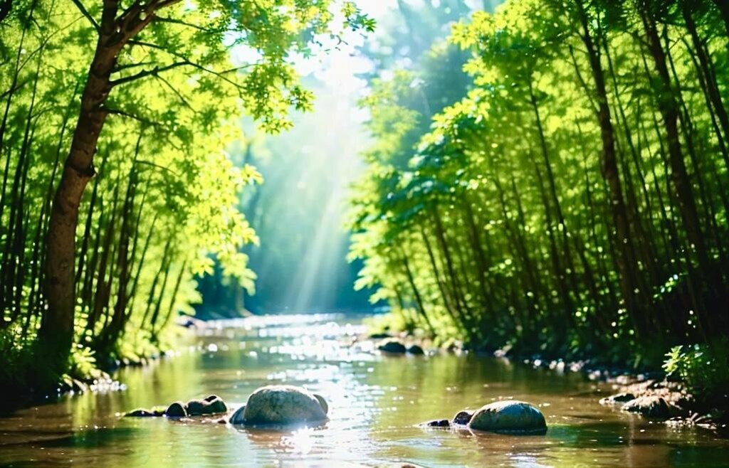 佐渡金山で砂金取り