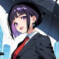 雨の日の女性 2025 3枚目