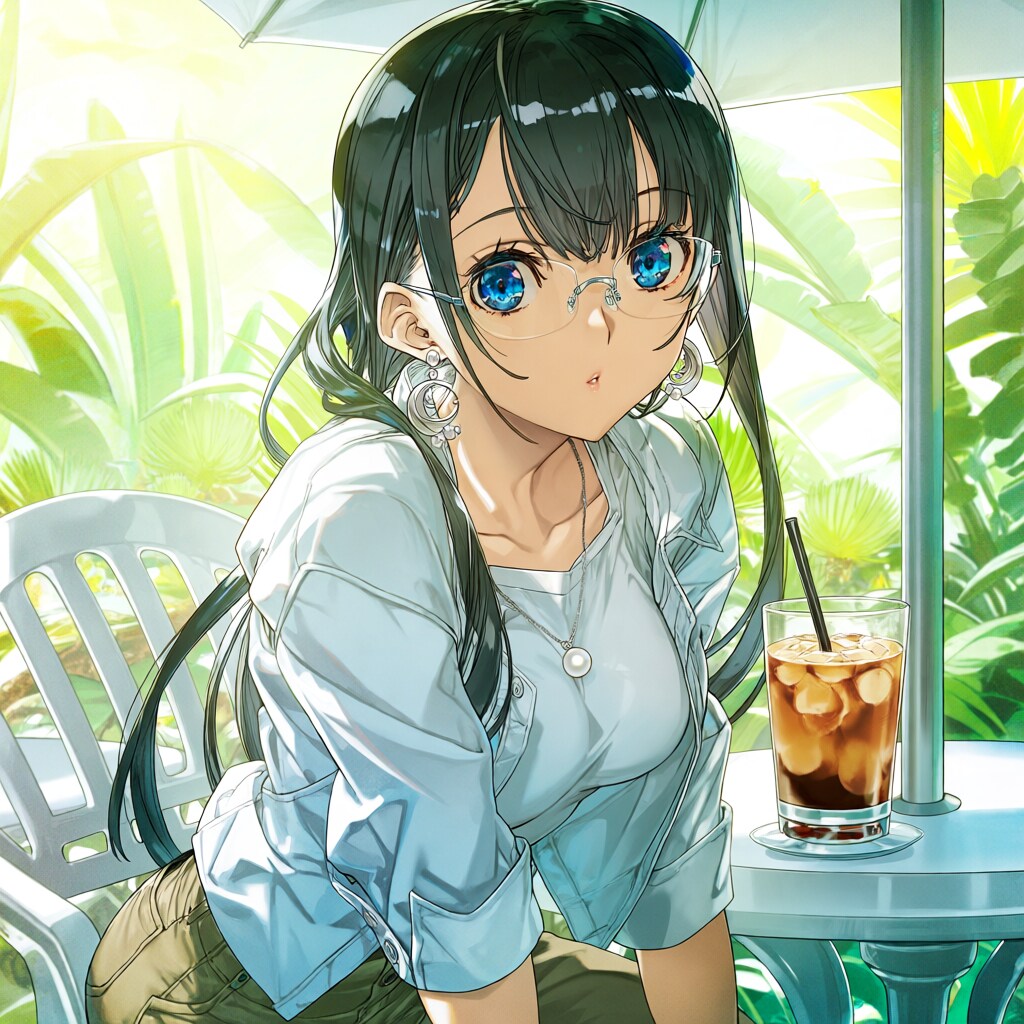 夏のカフェ