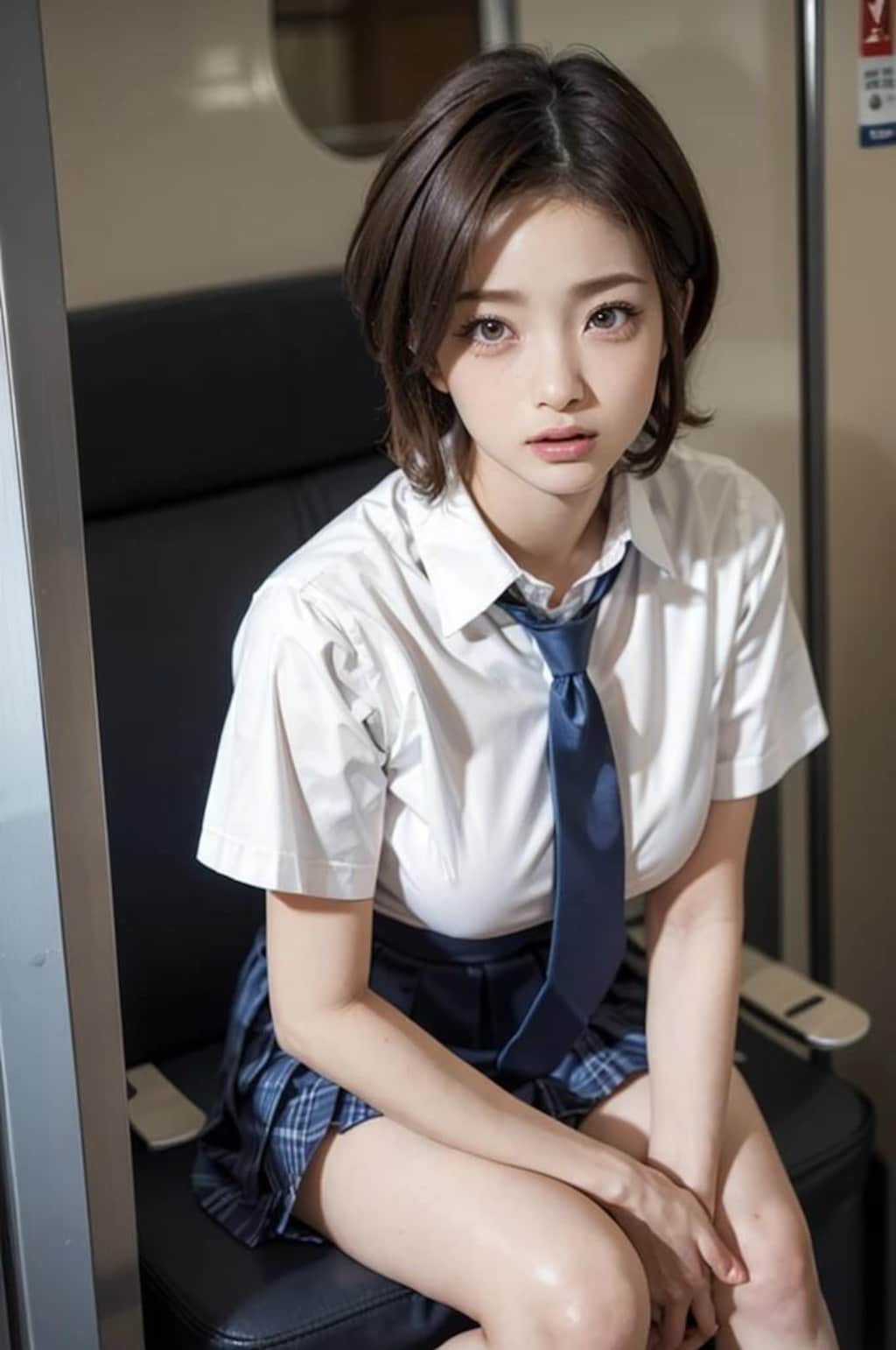 電車で見かける女子高生