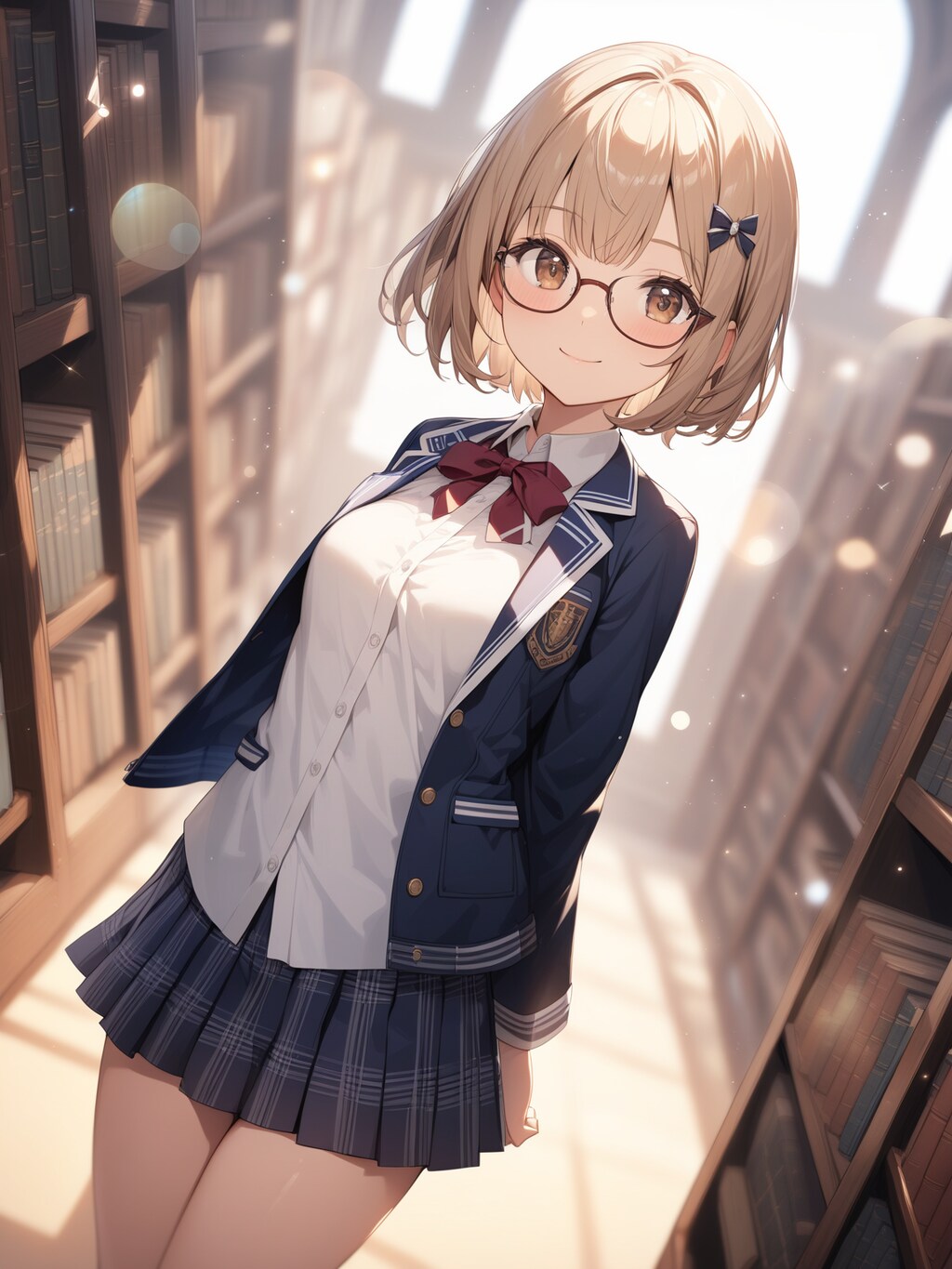 図書館での静かなひととき