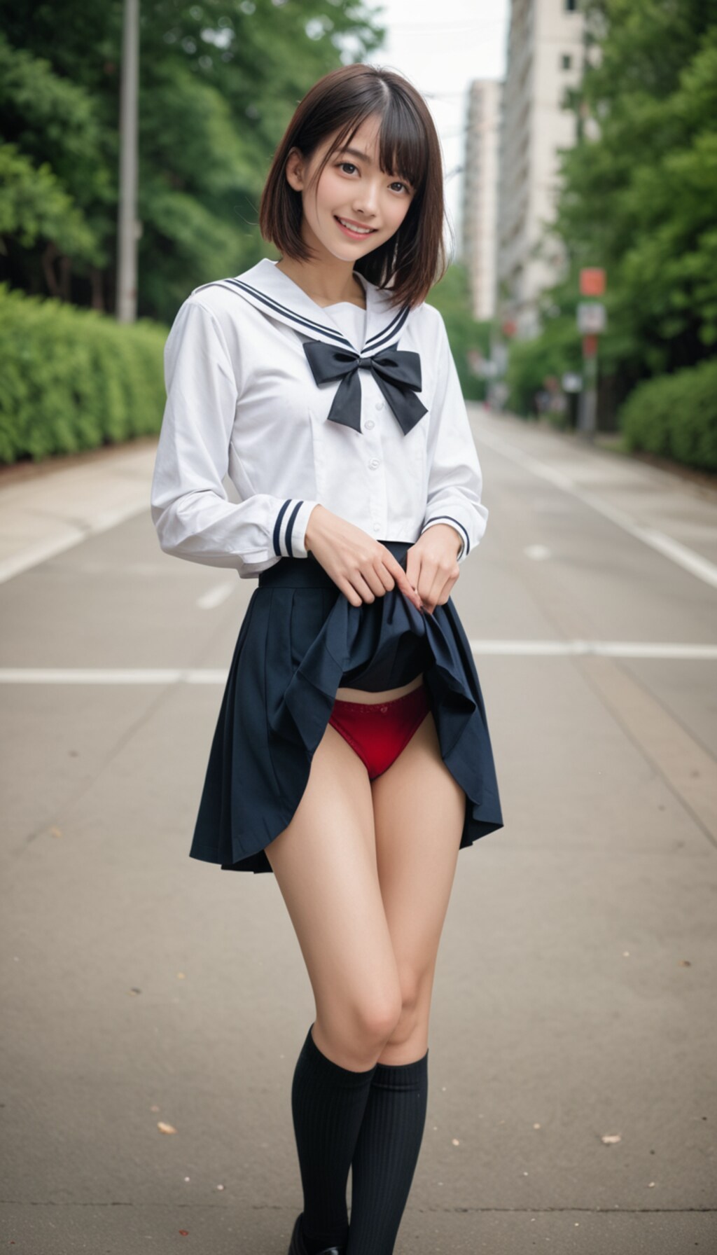 JK撮影04～学校指定の下着調査パンチラ～