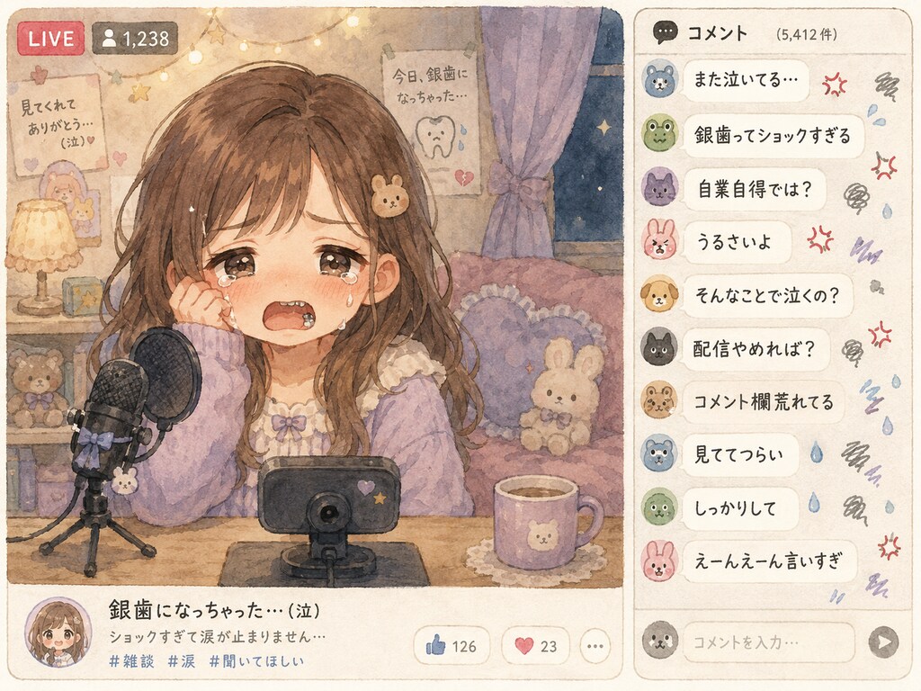 ぎんばになっちゃったの…生配信