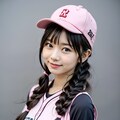 韓国・台湾の野球女子風の女の子 2枚目