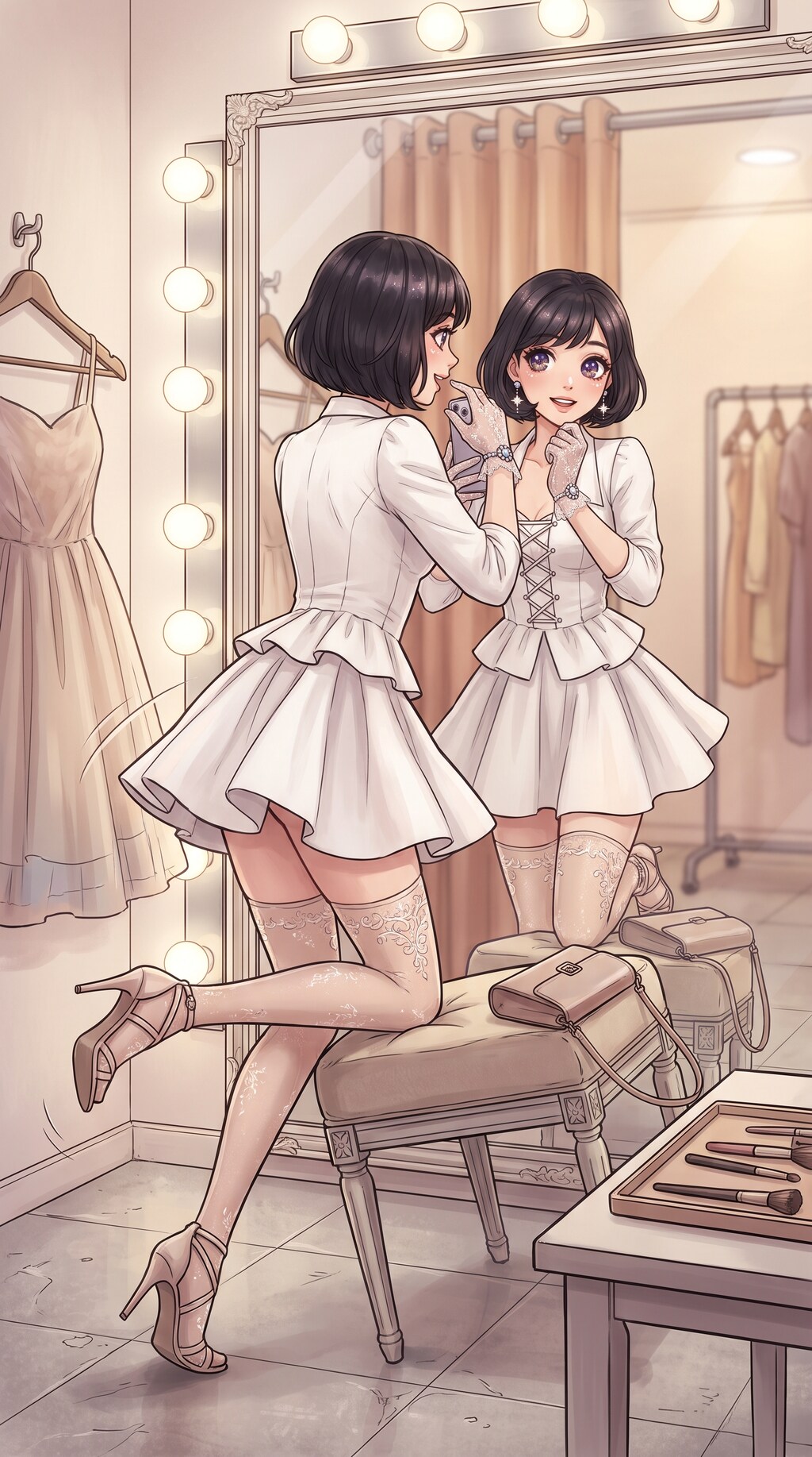 白衣鏡中舞