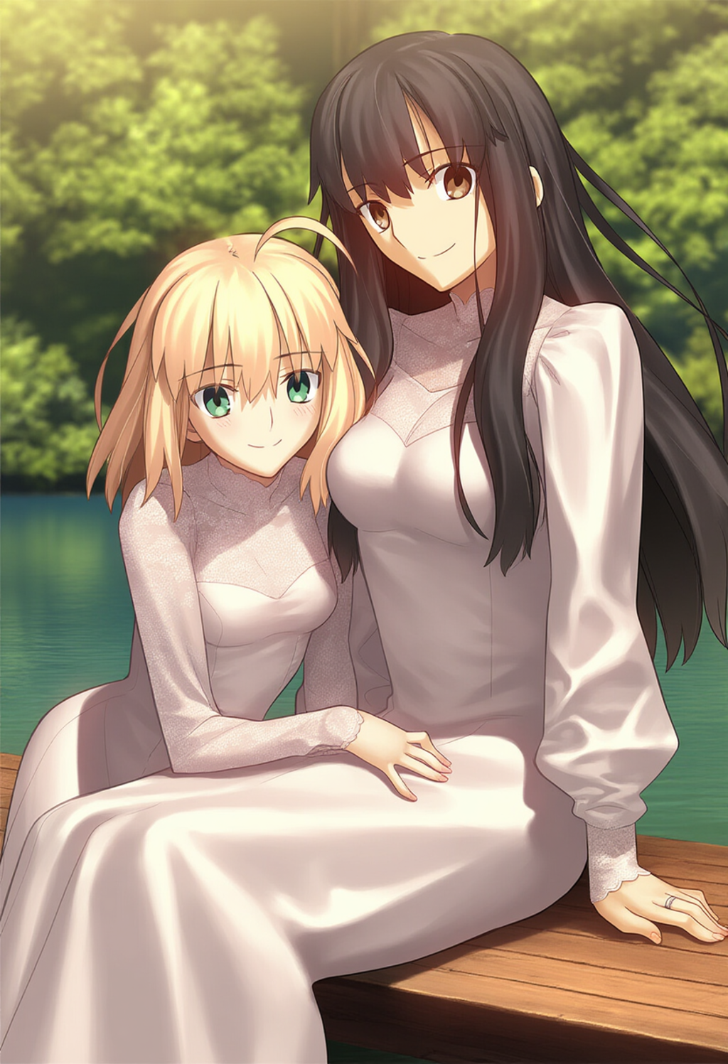 【蔵出 夢絵】湖と渡り鳥