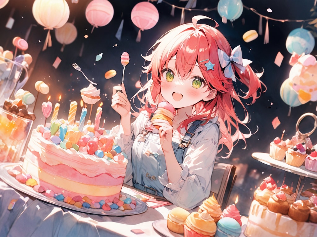 ゆめかわケーキパーティー【ホロライブ・さくらみこ】