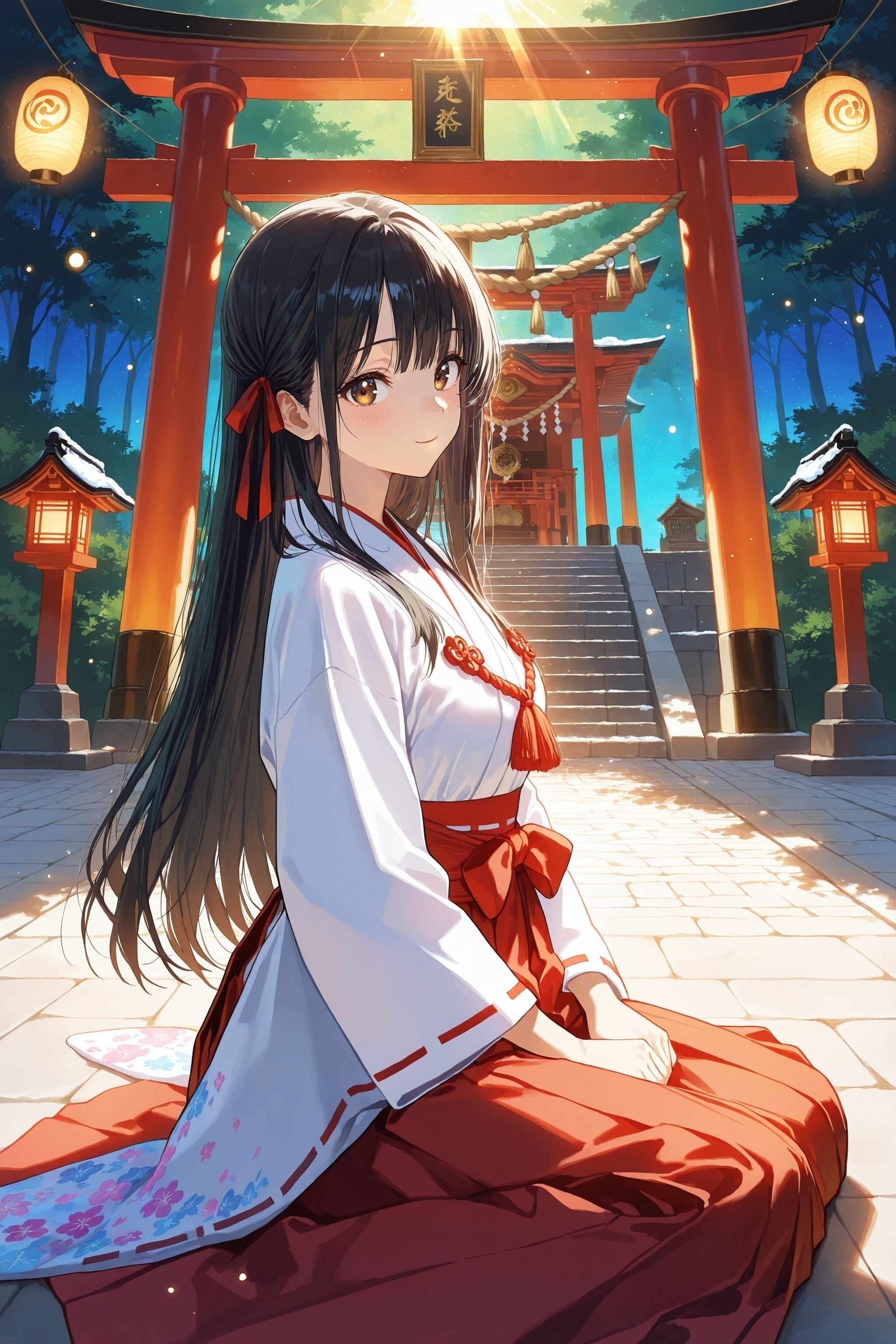 異世界神社の巫女さん（神楽さん）