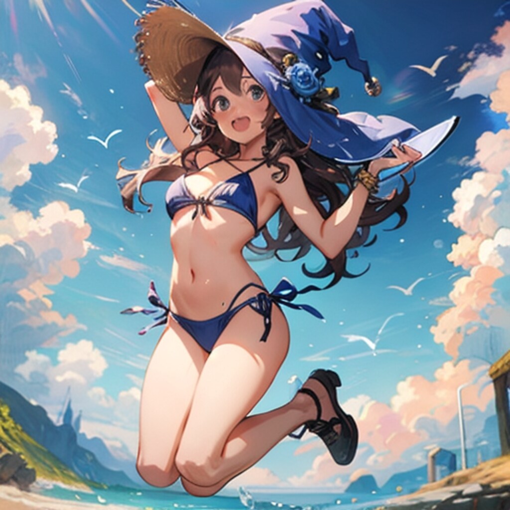 魔女っ子水着250421