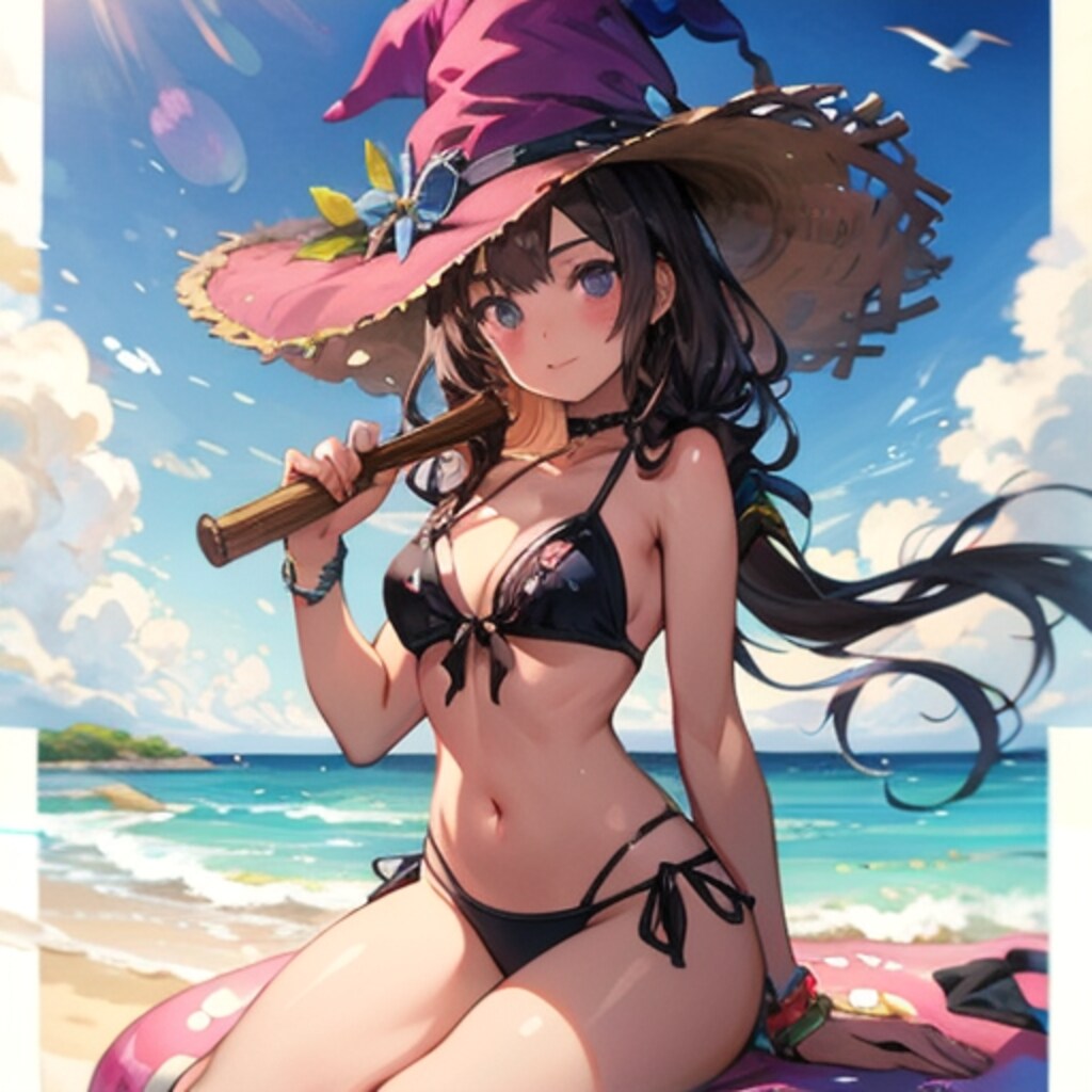 魔女っ子水着250421
