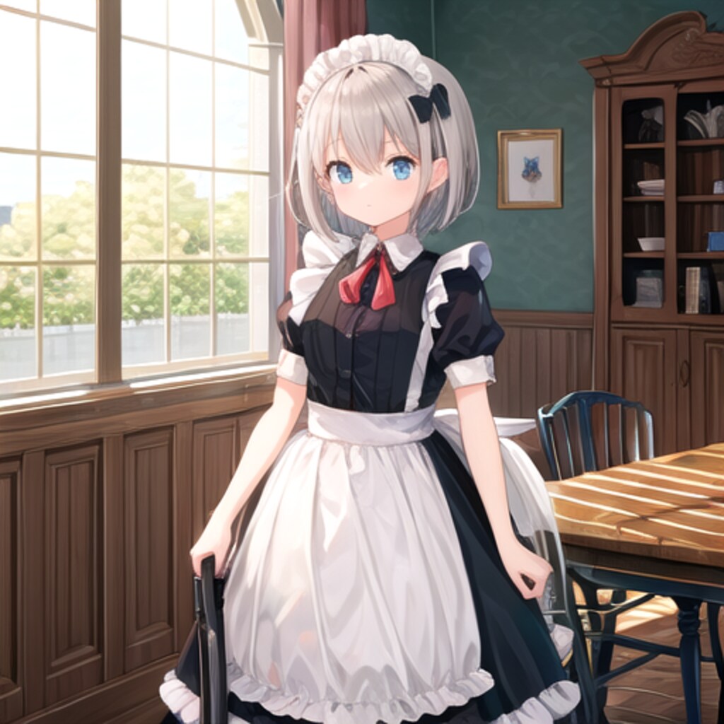 glayhaired maid