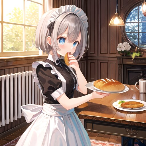 glayhaired maid | の人気AIイラスト・グラビア