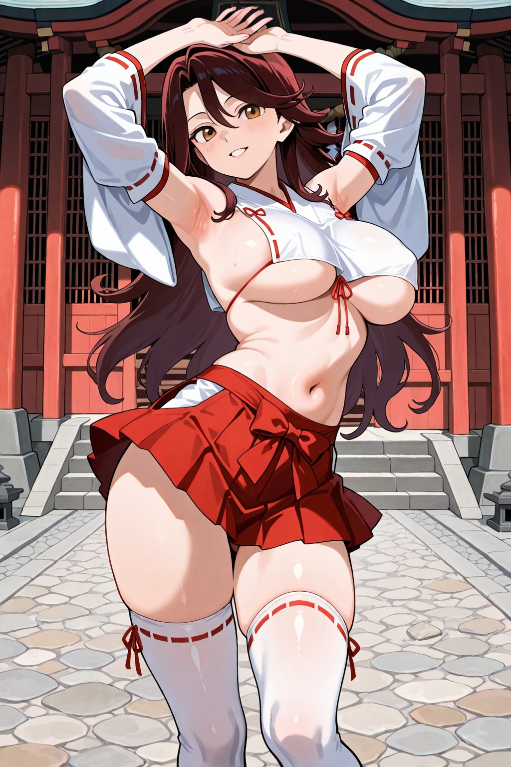 巫女姿のスメラギさん