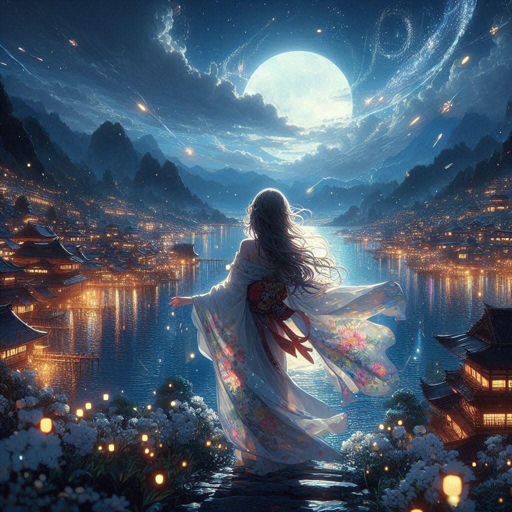 湖とパーティクル