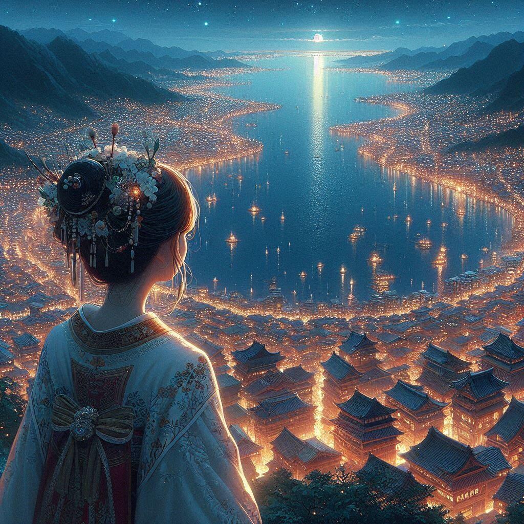 湖とパーティクル