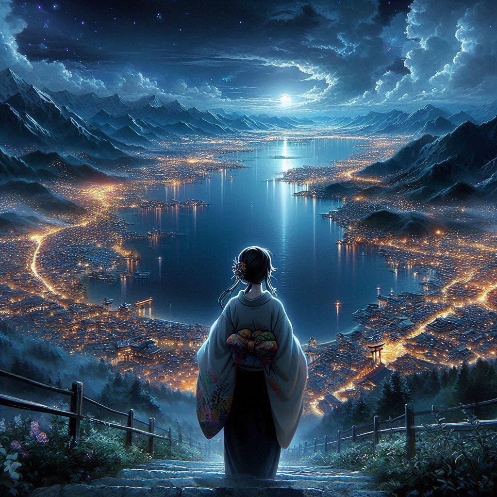 湖とパーティクル