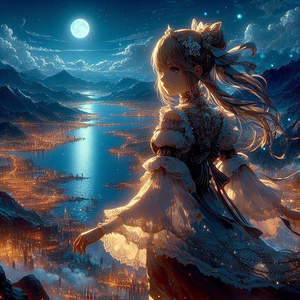 湖とパーティクル