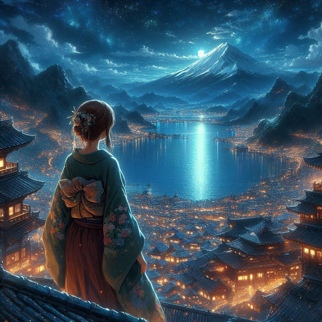 湖とパーティクル