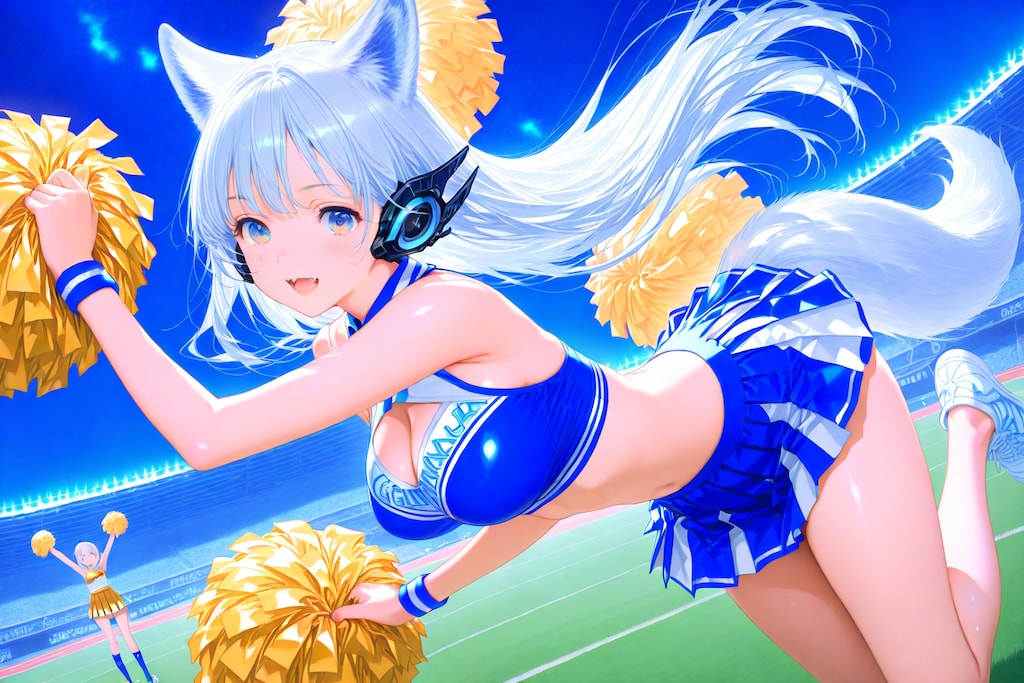 狼娘の応援タイム！