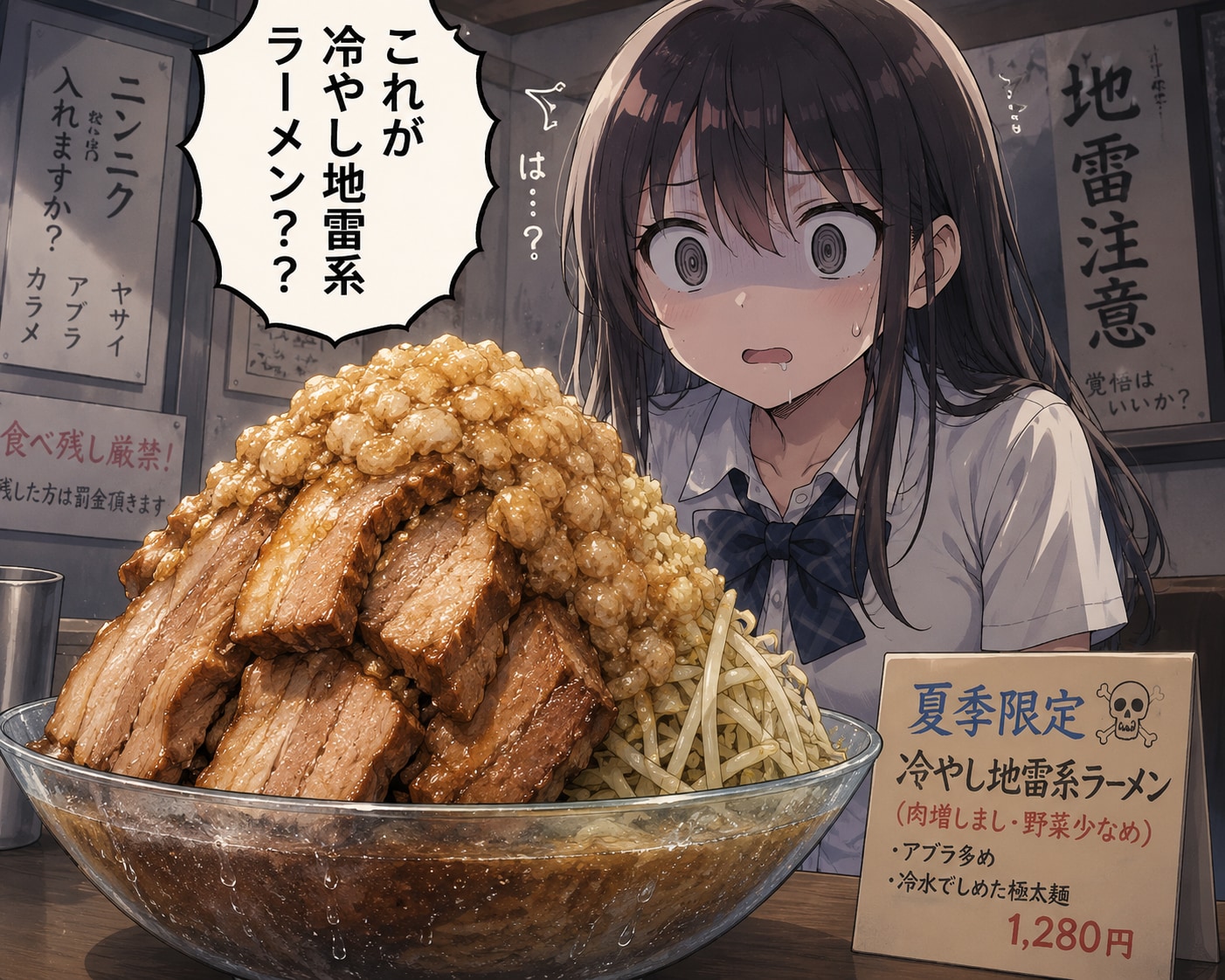 新・３大「 夏の料理 冷やし地雷系ラーメン」