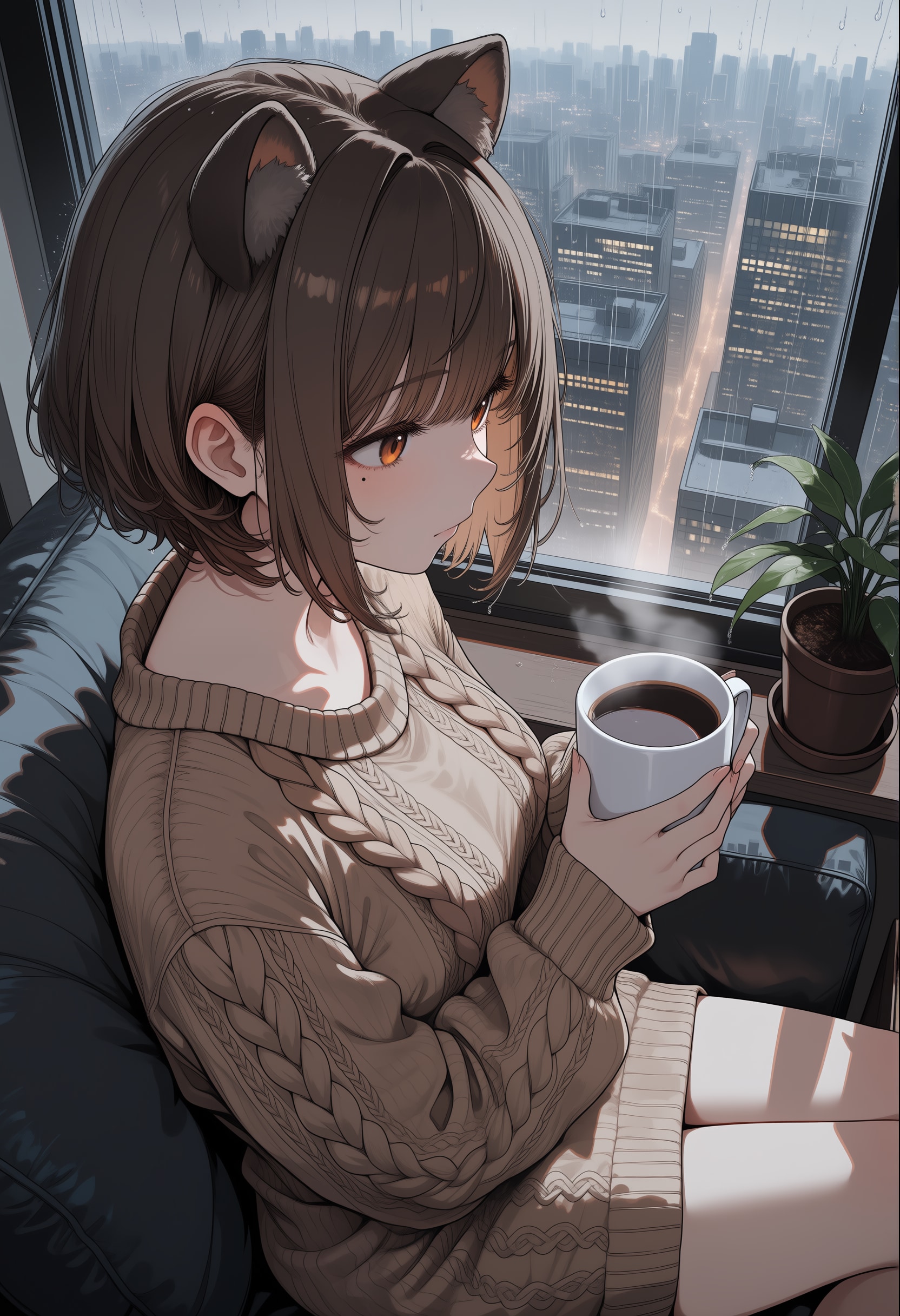 今日も雨なのね | の人気AIイラスト・グラビア