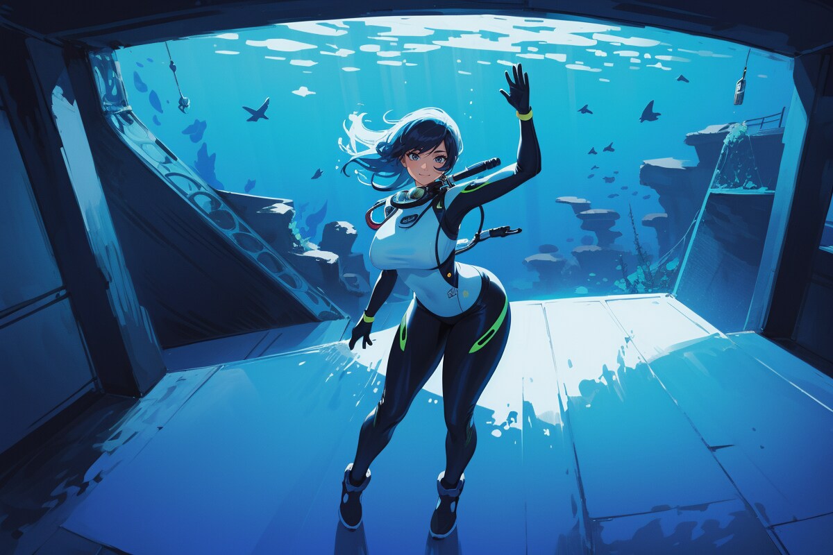 海底都市の案内人 | の人気AIイラスト・グラビア