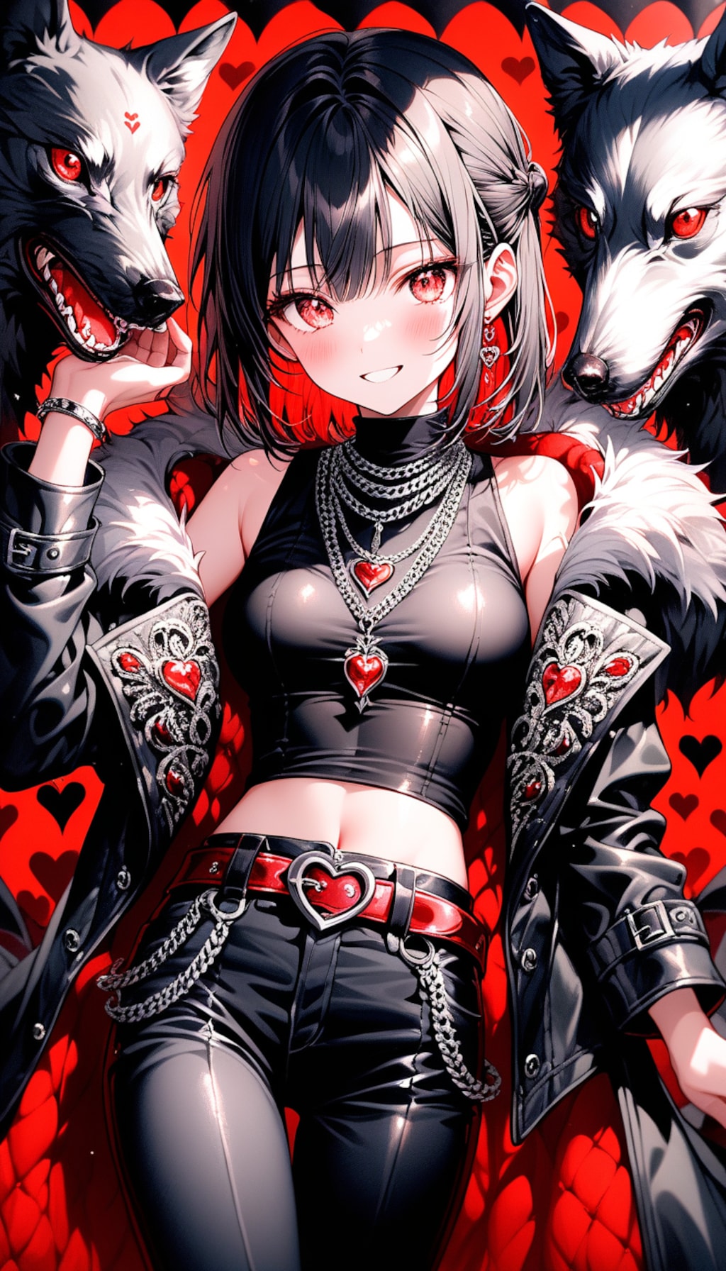 ガーリー系パンツスタイルの美少女　４人