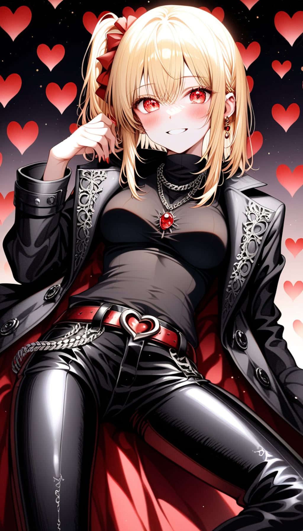 ガーリー系パンツスタイルの美少女　４人