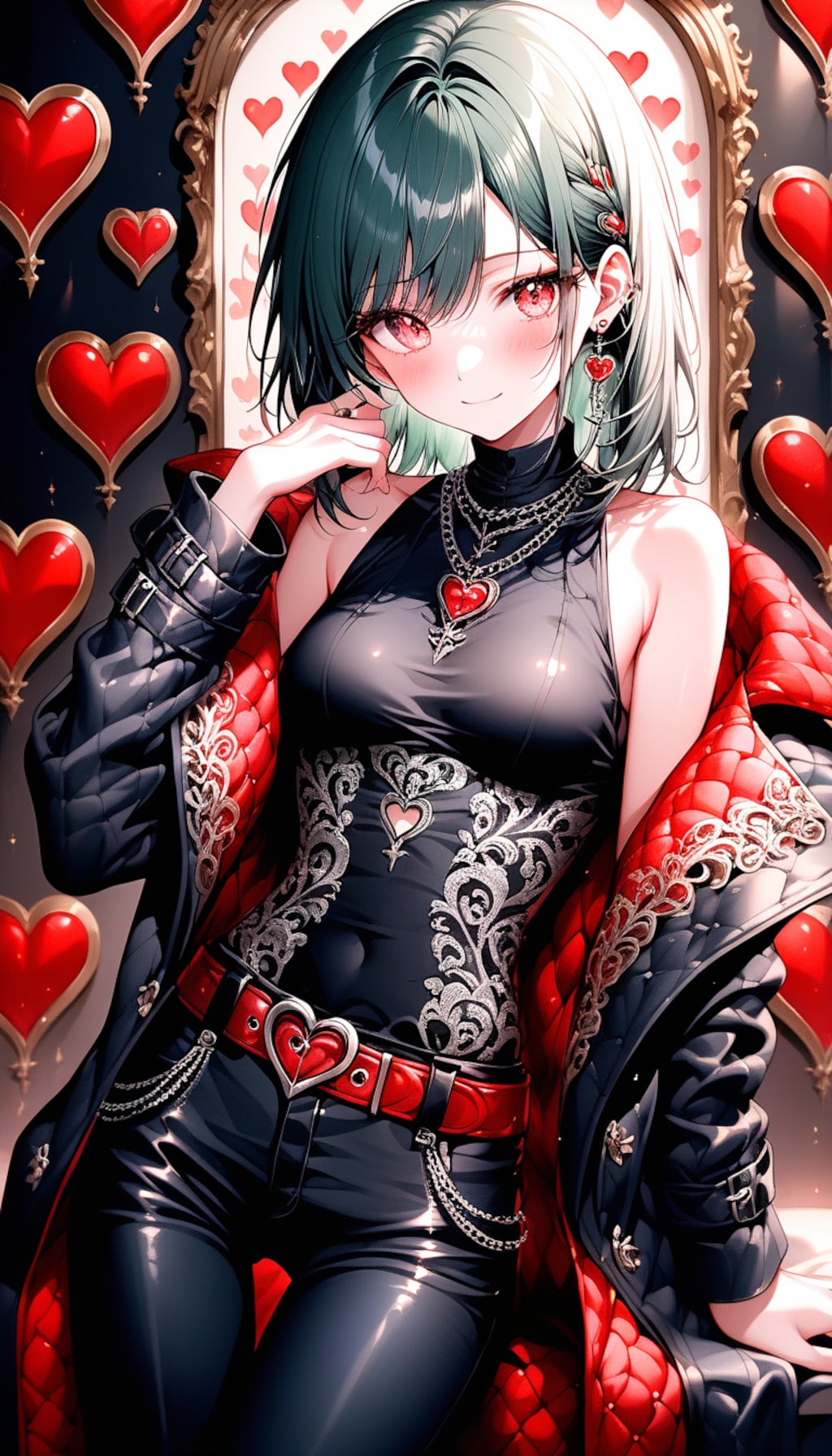 ガーリー系パンツスタイルの美少女　４人