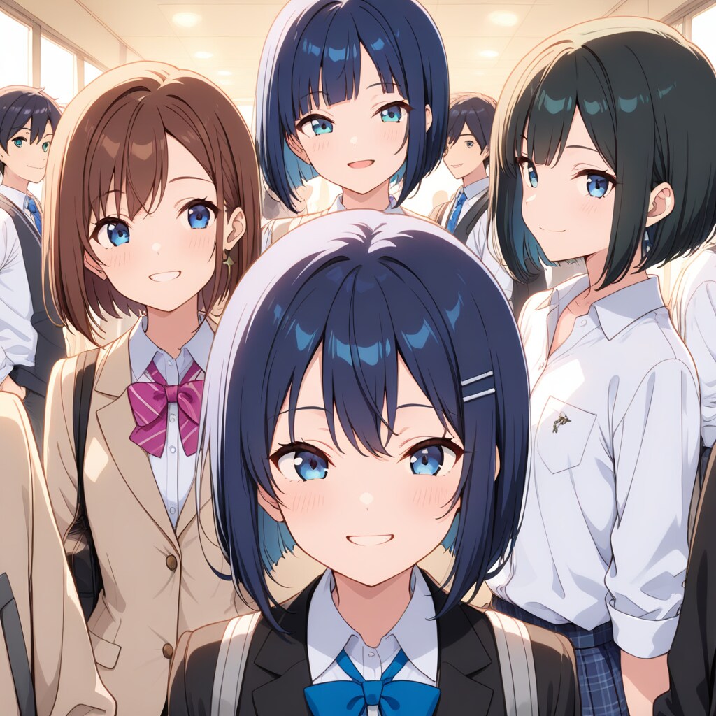 チームに囲まれて | の人気AIイラスト・グラビア