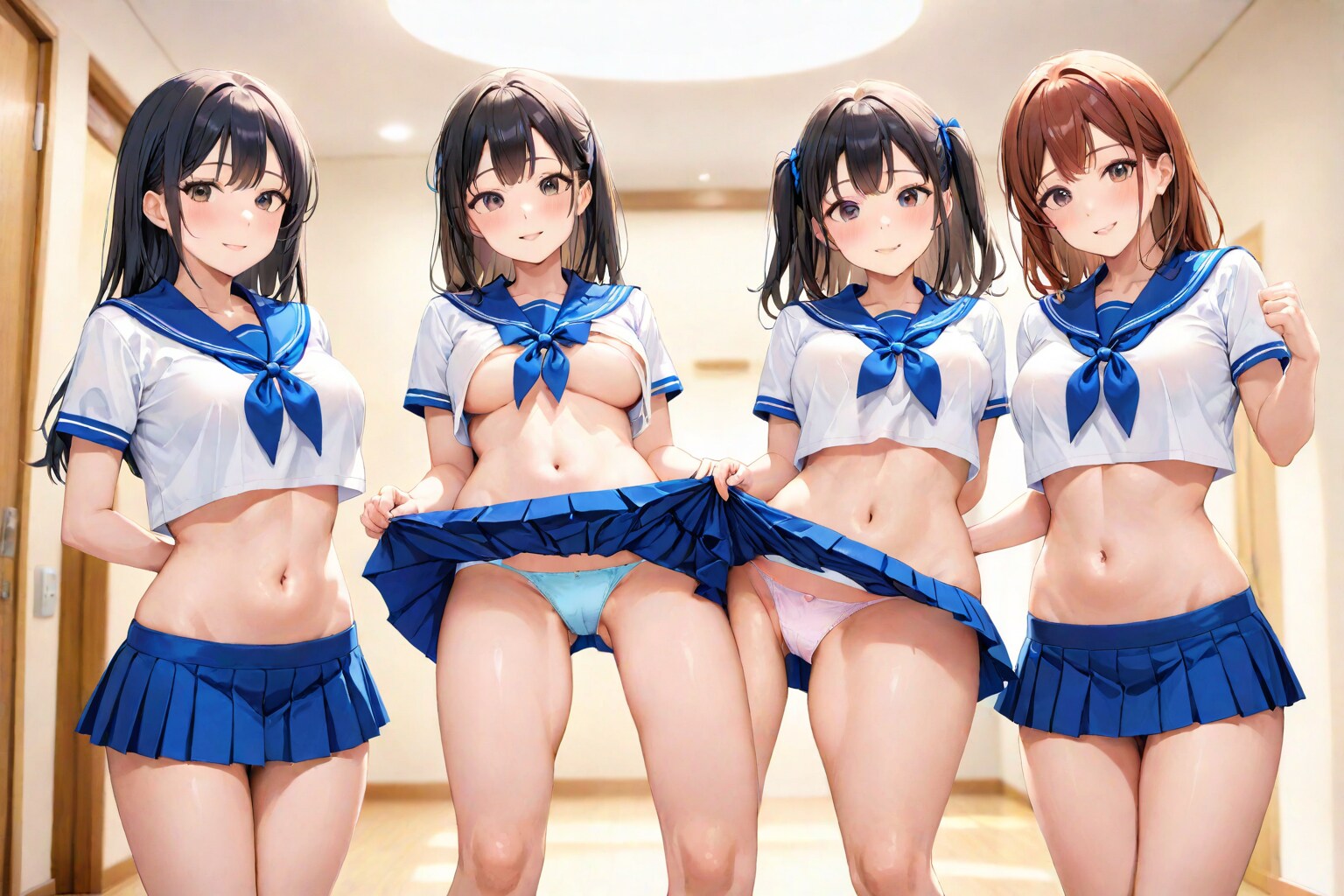 学校の美少女達