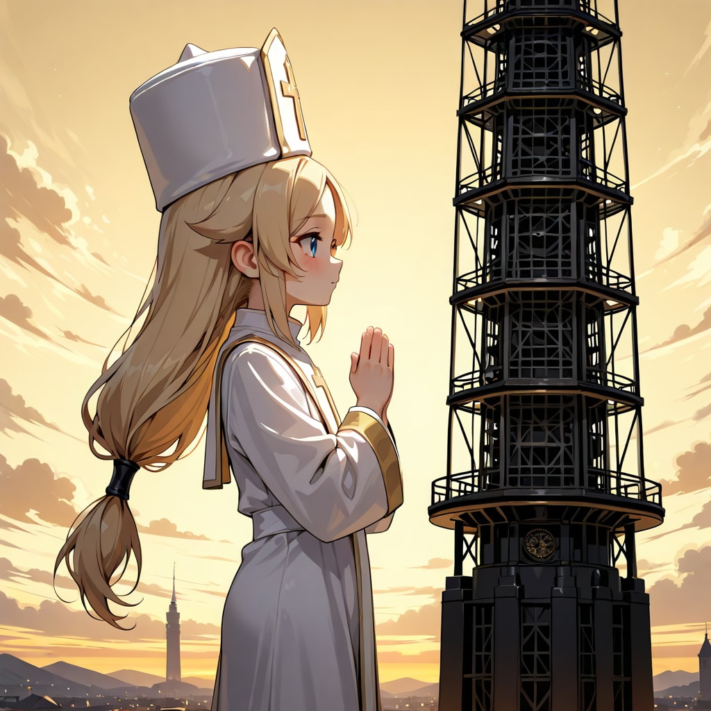 天を仰ぎ見る