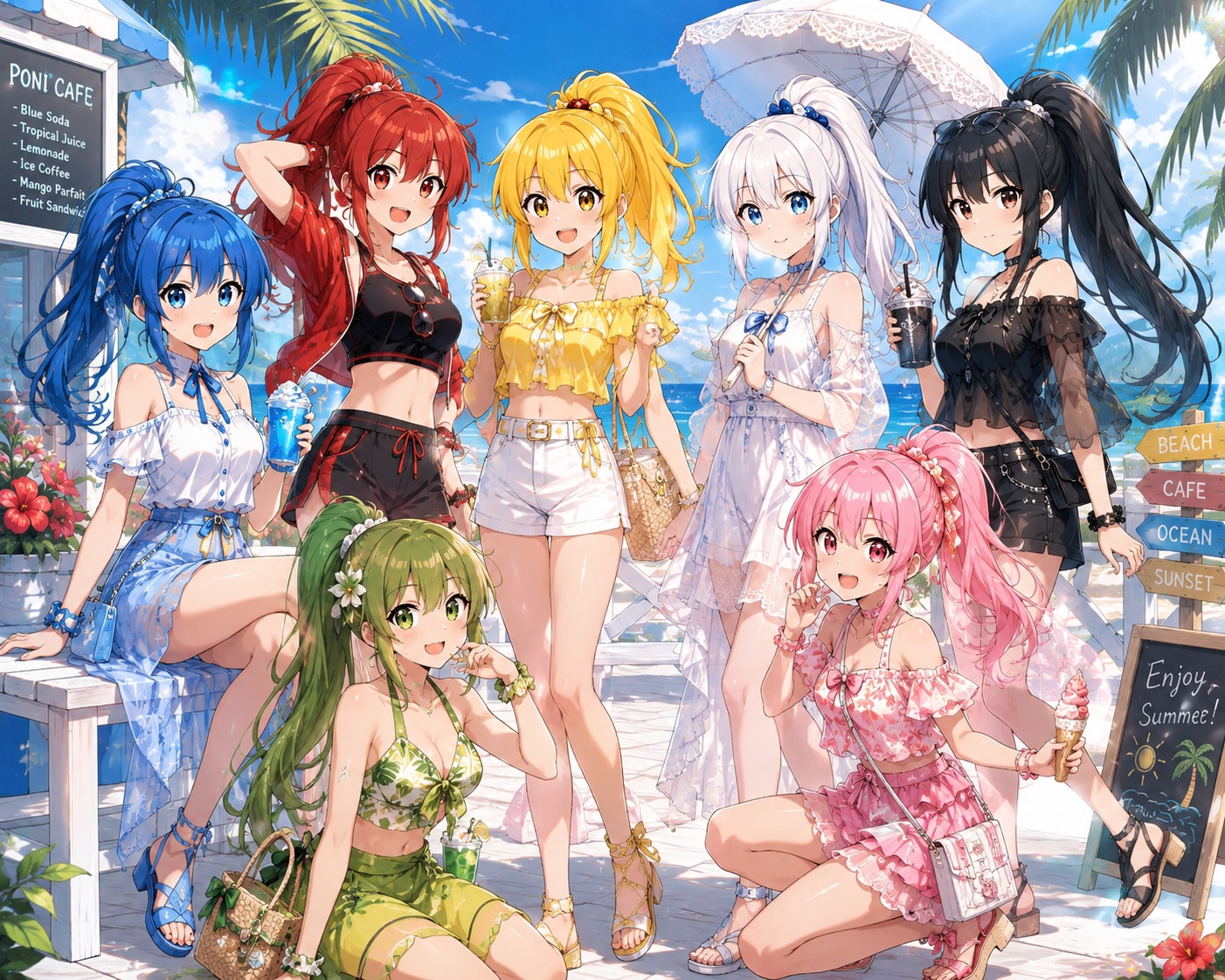 ぽにちゃん 夏・秋コーデ