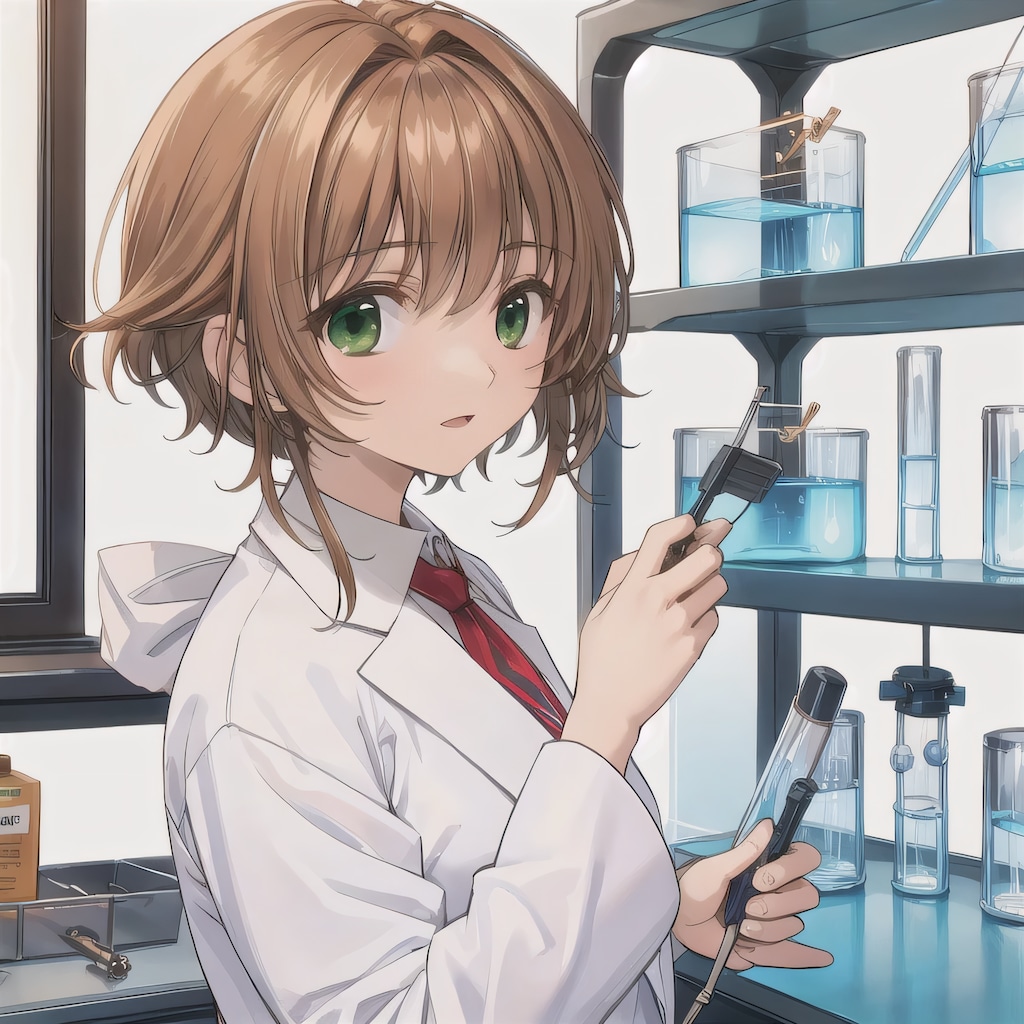 茶髪ボブで白衣の少女６