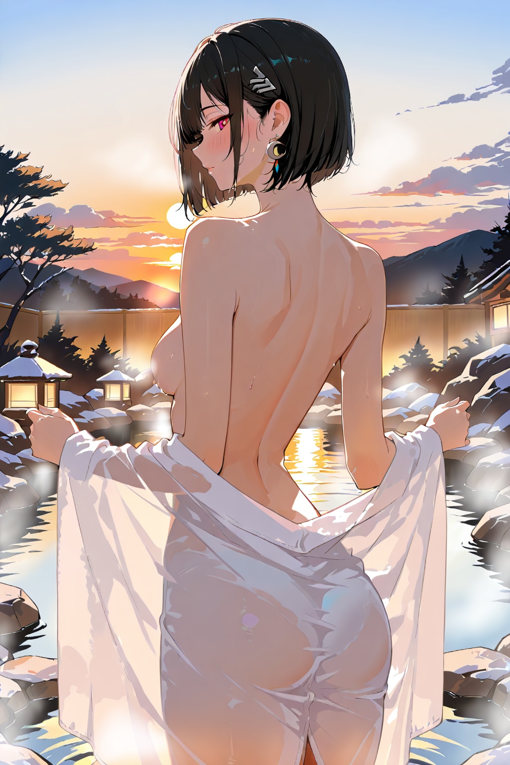 夕暮れ