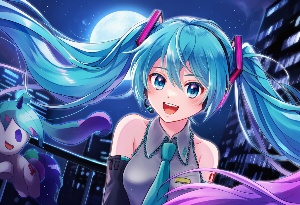 V4,5　ボカロ　初音ミク　ポニー