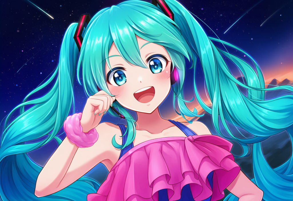 V4,5　ボカロ　初音ミク　ポニー