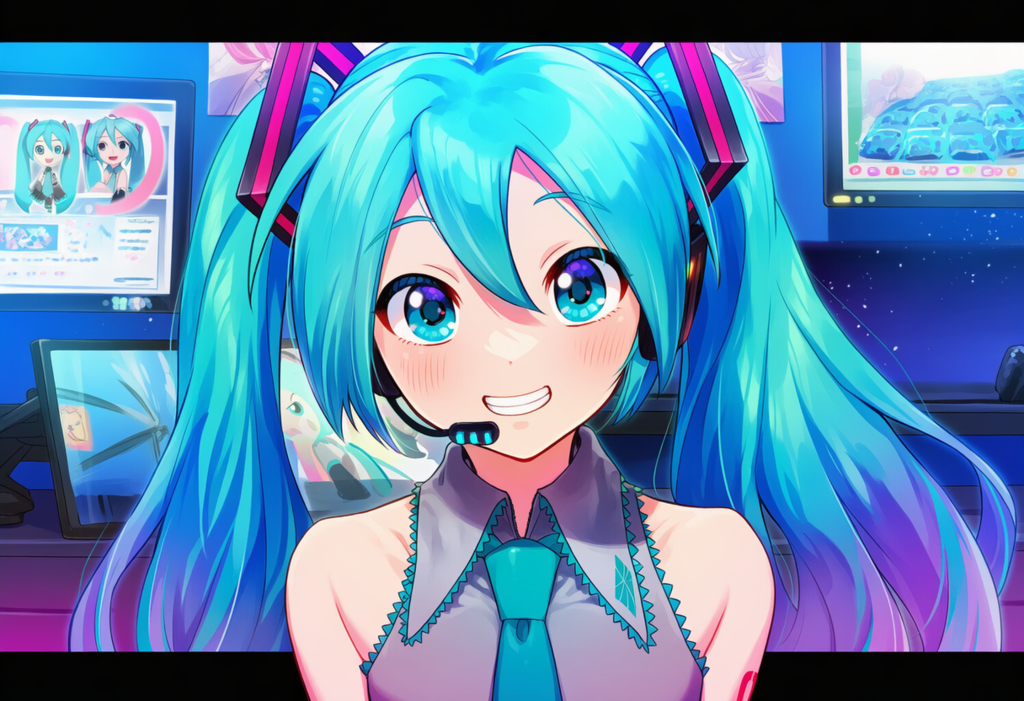 V4,5　ボカロ　初音ミク　ポニー