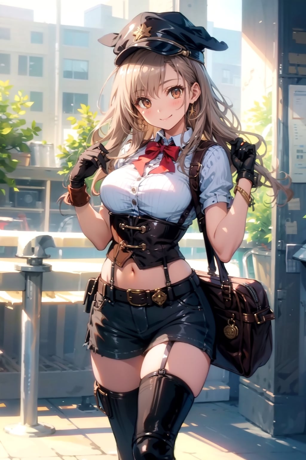 お洒落を決めた女の子