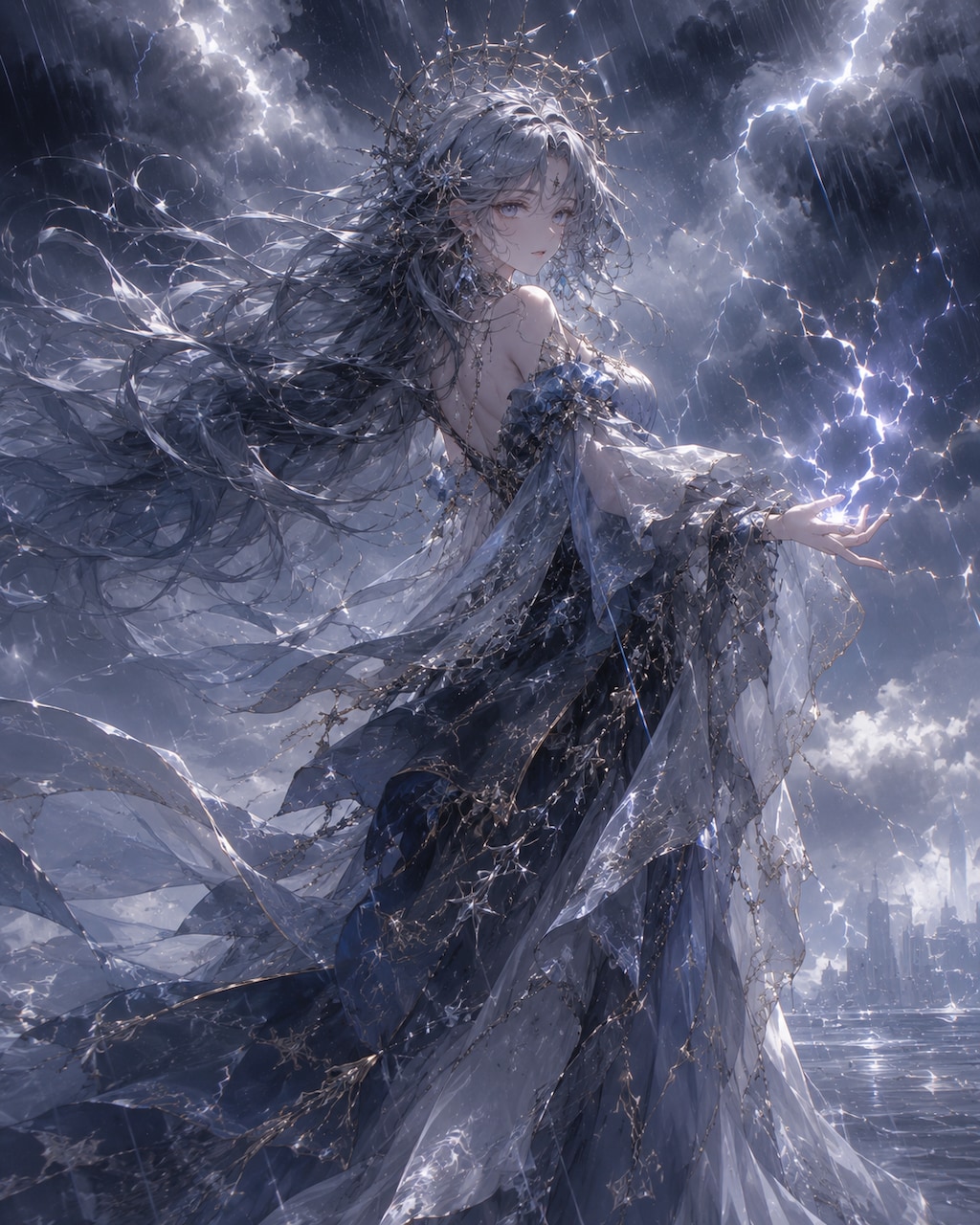 雷雨を擬人化