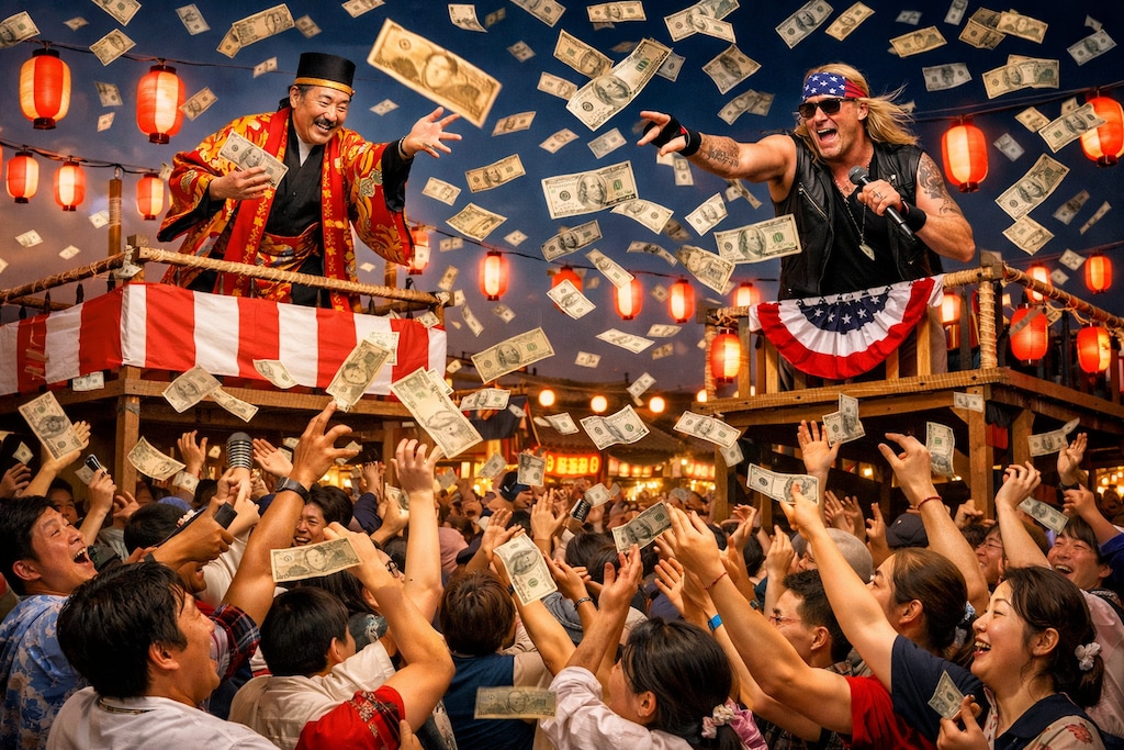 円札 vs ドル札 ばら撒き対決