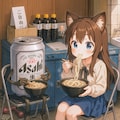 香川にうどんを食べに来た小さな女の子 3枚目