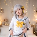 白制服少女　ふともも・パンチラ誘惑 8枚目