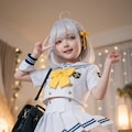 白制服少女　ふともも・パンチラ誘惑 4枚目